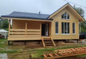Фото со стройплощадок - Каркасный дом 9х10 м.