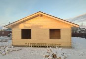 Фото со стройплощадок - Дом из бруса 11,9х8,5 м.