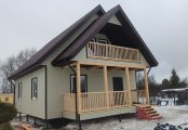 Фото со стройплощадок - Каркасный дом 8х11 м.