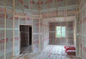 Фото со стройплощадок - Каркасный дом 9х10 м.