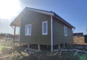 Фото со стройплощадок - Каркасный дом 8х10 м. 
