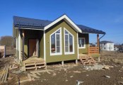 Фото со стройплощадок - Каркасный дом 8х10 м. 