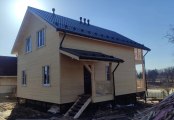 Фото со стройплощадок - Каркасный дом 8х11 м.