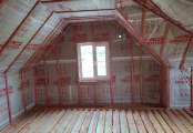 Фото со стройплощадок - Каркасный дом 7,5х10,5 м.