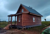 Фото со стройплощадок - Каркасный дом 7,5х10,5 м.
