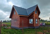 Фото со стройплощадок - Каркасный дом 7,5х10,5 м.
