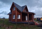 Фото со стройплощадок - Каркасный дом 7,5х10,5 м.