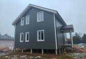 Фото со стройплощадок - Каркасный дом 8х11 м.