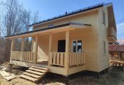 Фото со стройплощадок - Каркасный дом 8х9,5 м.