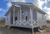 Фото со стройплощадок - Каркасный дом 7,5х10 м.
