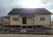 Фото со стройплощадок - Каркасный дом 7,6х11,7 м.