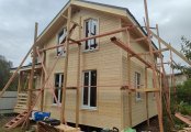 Фото со стройплощадок - Каркасный дом 7,5х8,5 м.