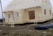 Фото со стройплощадок - Каркасный дом 9.5х10 м.