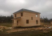Фото со стройплощадок - Каркасный дом 8х10 м.