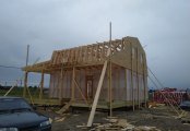 Фото со стройплощадок - Каркасный дом 9х10 м.