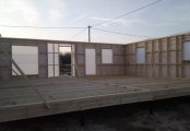 Фото со стройплощадок - Каркасный дом 9.5х10 м.