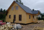Фото со стройплощадок - Каркасный дом 8х10 м.