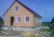 Фото со стройплощадок - Дом из бруса 7.5×8 м.