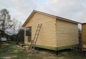 Фото со стройплощадок - Баня по проекту Б-2