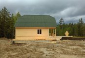 Фото со стройплощадок - Дом из бруса 7×8.5 м.