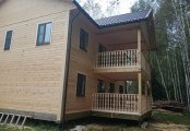 Фото со стройплощадок - Дом из бруса 9х11 м