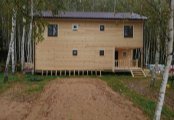 Фото со стройплощадок - Дом из бруса 9х11 м