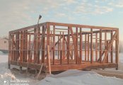 Фото со стройплощадок - Каркасный дом 6х7,5 м