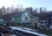 Фото со стройплощадок - Каркасный дом 8х9 м.