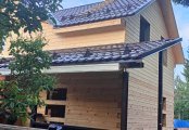 Фото со стройплощадок - Дом из бруса 8х9 м.