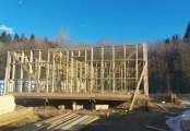 Фото со стройплощадок - Каркасный дом 9х12 м.