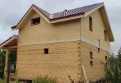 Фото со стройплощадок - Дом из бруса 7,5х8,5 м