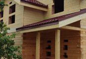 Фото со стройплощадок - Дом из бруса 7,5х8,5 м