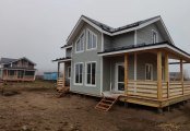 Фото со стройплощадок - Каркасный дом 7х11 м.