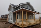 Фото со стройплощадок - Каркасный дом 7х11 м.