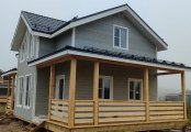 Фото со стройплощадок - Каркасный дом 7х11 м.