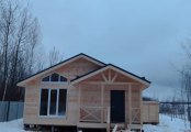 Фото со стройплощадок - Каркасный дом 8х9 м.