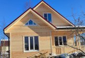 Фото со стройплощадок - Каркасный дом 7×8,5 м.