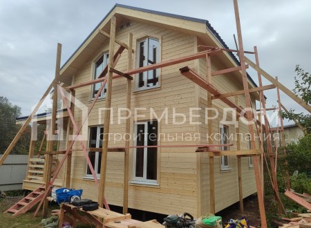 Фото со стройплощадок - Каркасный дом 7,5х8,5 м.