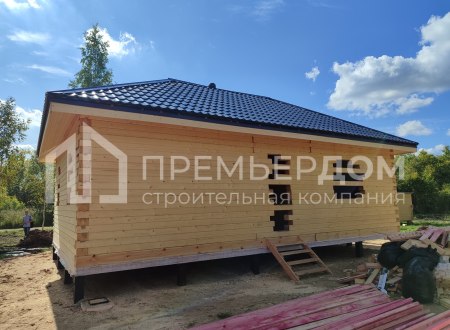 Фото со стройплощадок - Дом из бруса 6х10 м.