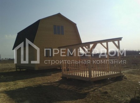 Фото со стройплощадок - Дом по проекту Д-15 и баня по проекту Б-1