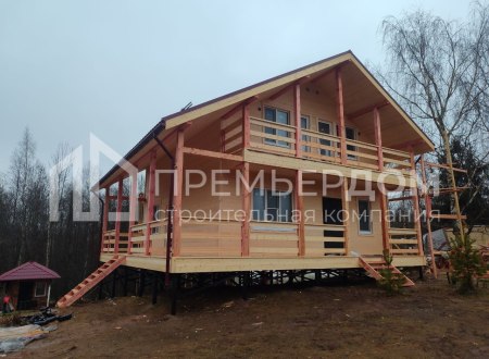 Фото со стройплощадок - Каркасный дом 10х10 м.