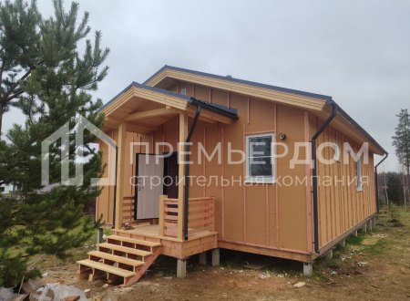 Фото со стройплощадок - Каркасный дом 13,5×11 м.