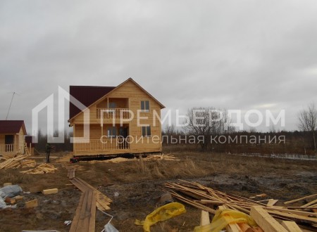 Фото со стройплощадок - Дом по проекту Д-31 и баня по проекту Б-2