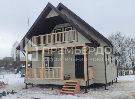 Фото со стройплощадок - Каркасный дом 8х11 м.