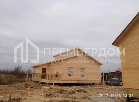 Фото со стройплощадок - Каркасный дом 9.5х11 м.