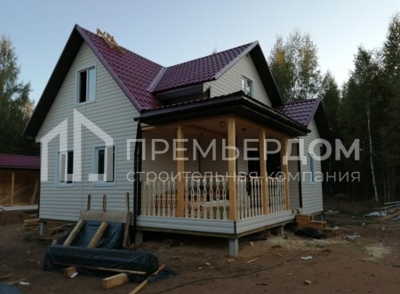 Фото со стройплощадок - Дом по проекту К-116 и баня 2х6 м.