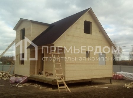 Фото со стройплощадок - Каркасный дом 7х9 м.