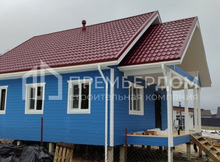 Фото со стройплощадок - Каркасный дом 8х10 м.