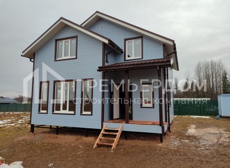 Фото со стройплощадок - Каркасный дом 8х8 м.