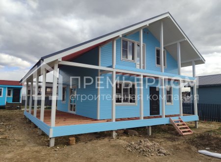 Фото со стройплощадок - Каркасный дом 11х10 м.